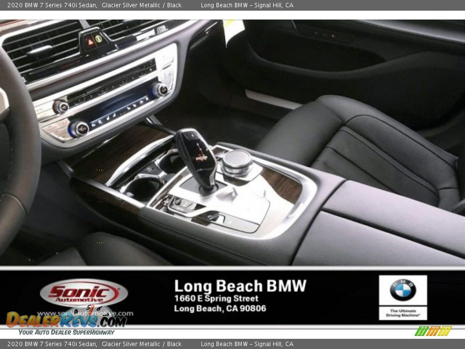 2020 BMW 7 Series 740i Sedan Glacier Silver Metallic / Black Photo #6