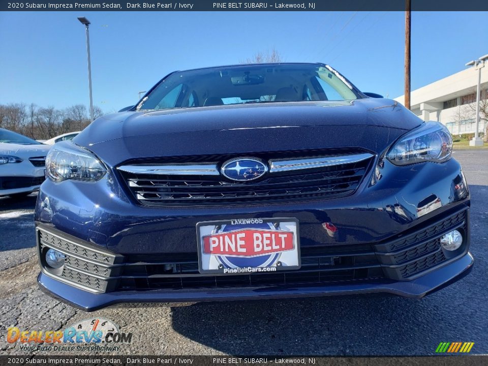 2020 Subaru Impreza Premium Sedan Dark Blue Pearl / Ivory Photo #2