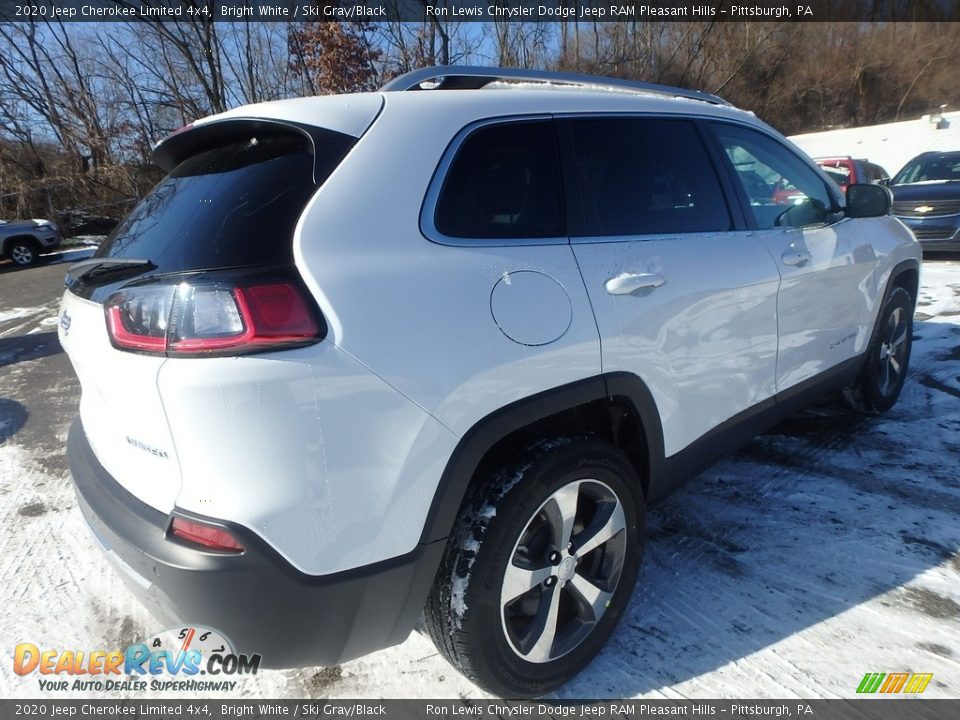 2020 Jeep Cherokee Limited 4x4 Bright White / Ski Gray/Black Photo #6