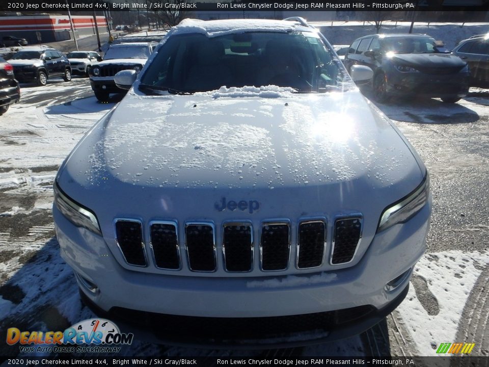 2020 Jeep Cherokee Limited 4x4 Bright White / Ski Gray/Black Photo #9