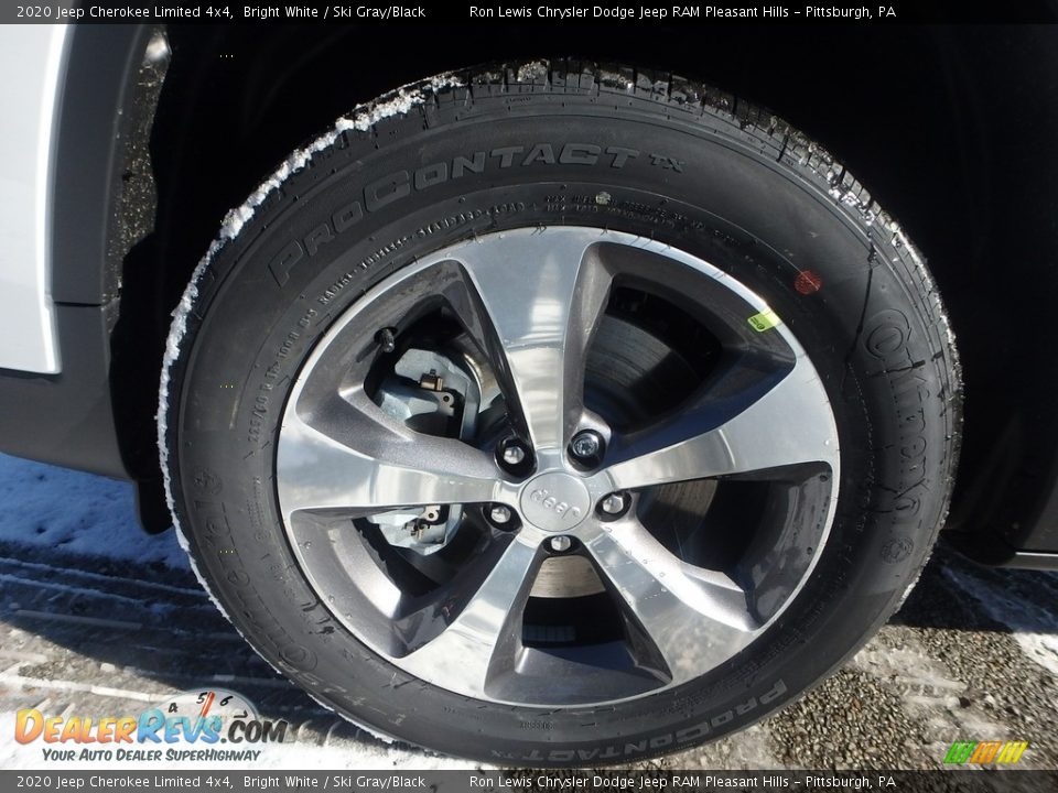 2020 Jeep Cherokee Limited 4x4 Bright White / Ski Gray/Black Photo #10