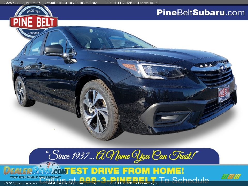 2020 Subaru Legacy 2.5i Crystal Black Silica / Titanium Gray Photo #1