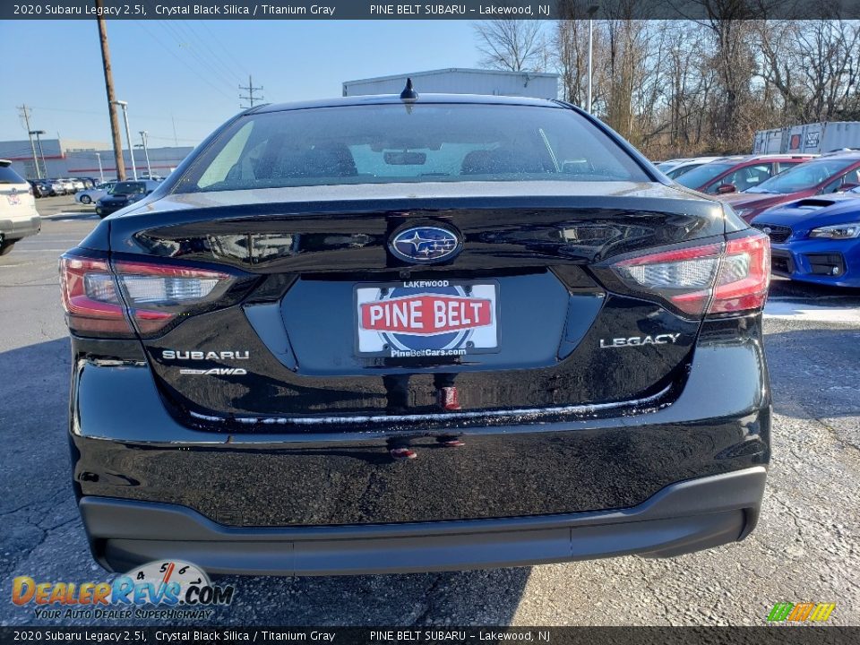 2020 Subaru Legacy 2.5i Crystal Black Silica / Titanium Gray Photo #5