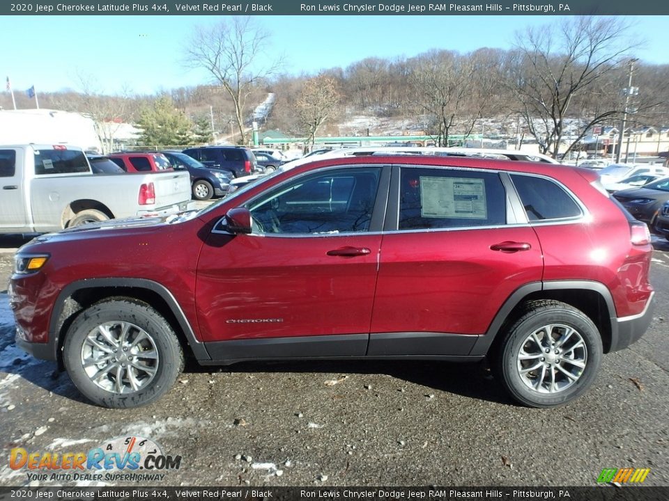 2020 Jeep Cherokee Latitude Plus 4x4 Velvet Red Pearl / Black Photo #2