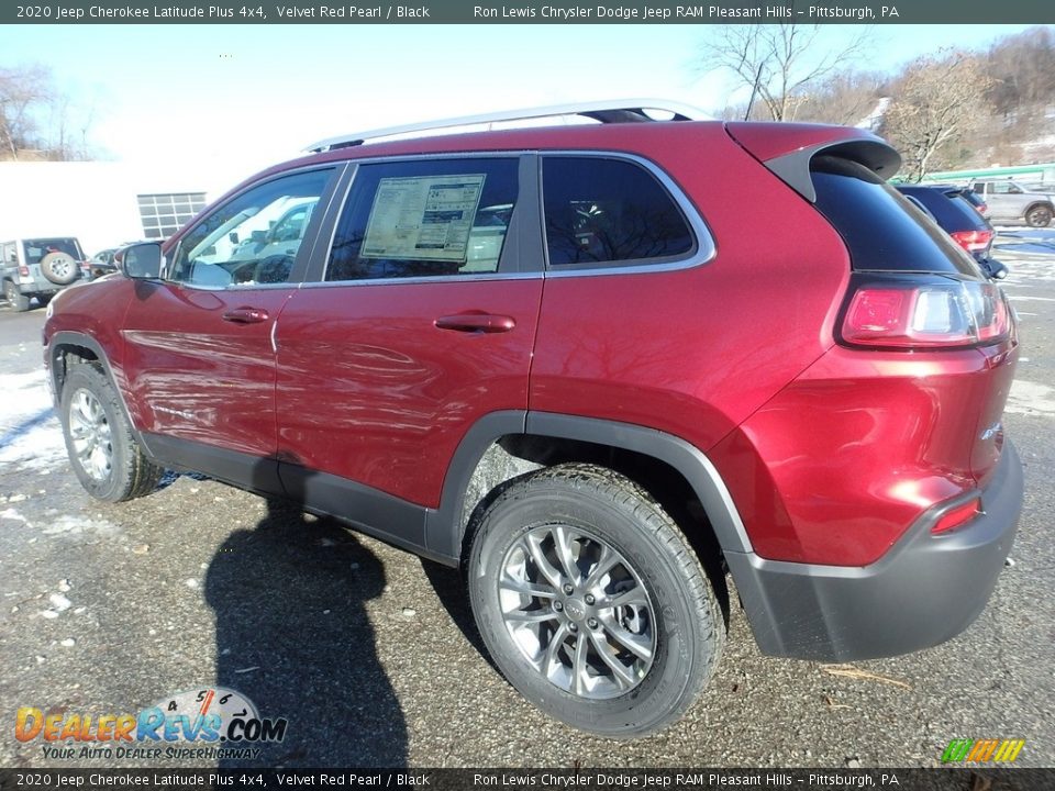 2020 Jeep Cherokee Latitude Plus 4x4 Velvet Red Pearl / Black Photo #3