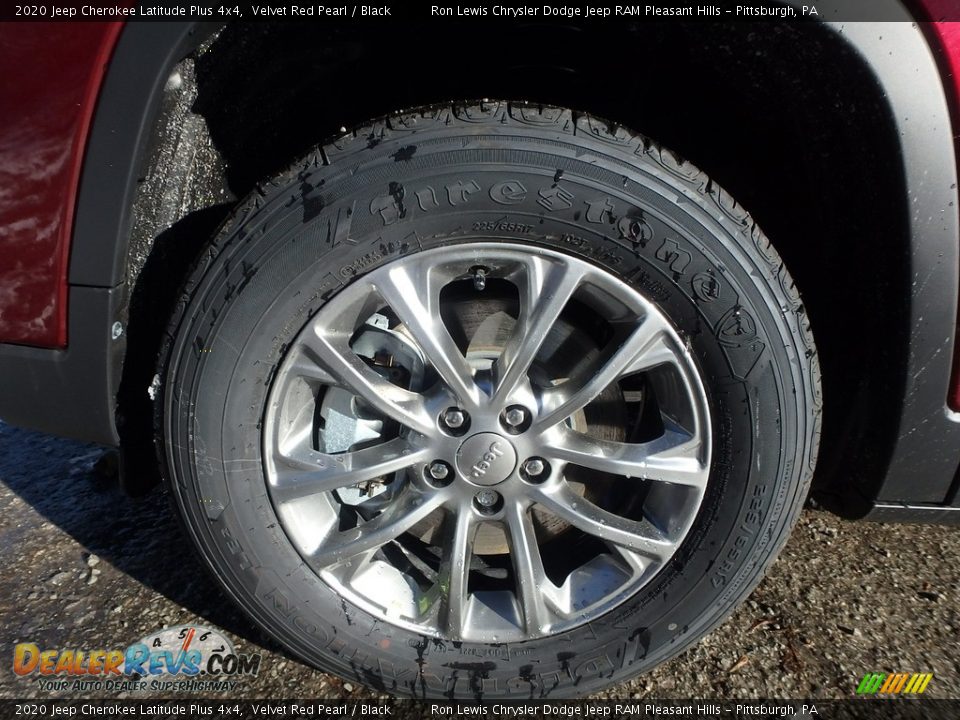 2020 Jeep Cherokee Latitude Plus 4x4 Velvet Red Pearl / Black Photo #10
