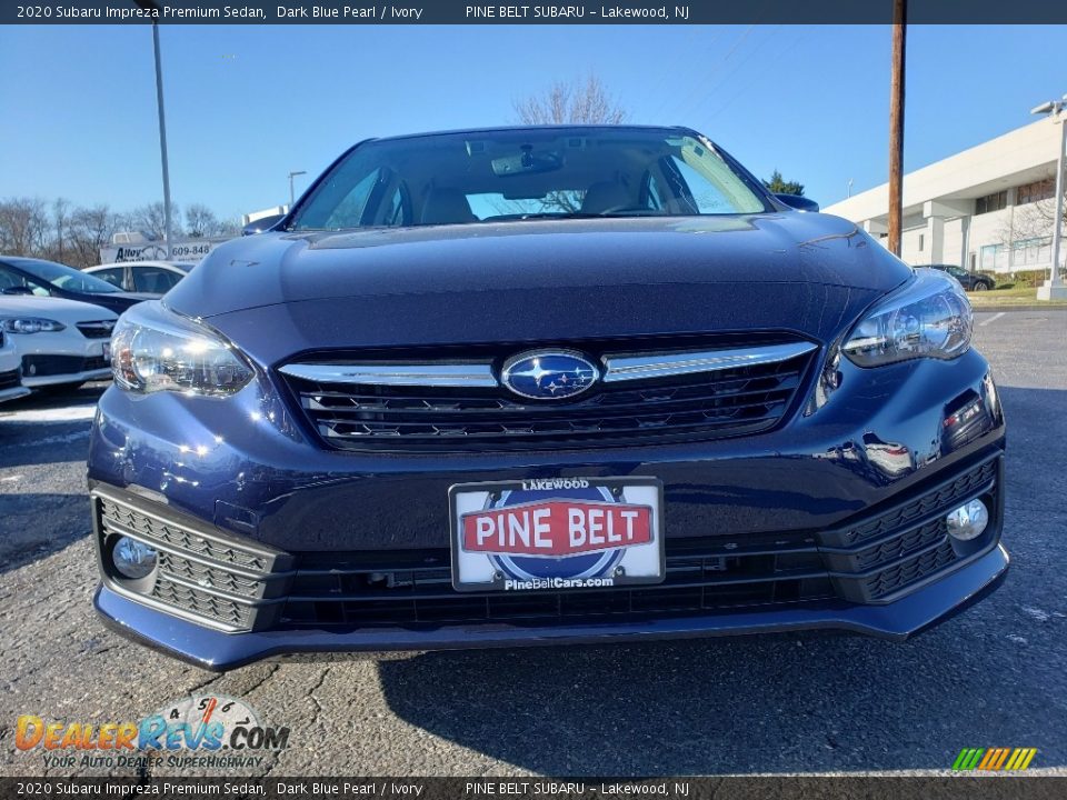 2020 Subaru Impreza Premium Sedan Dark Blue Pearl / Ivory Photo #2