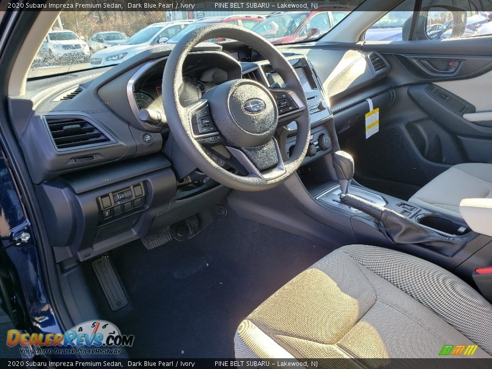 2020 Subaru Impreza Premium Sedan Dark Blue Pearl / Ivory Photo #7