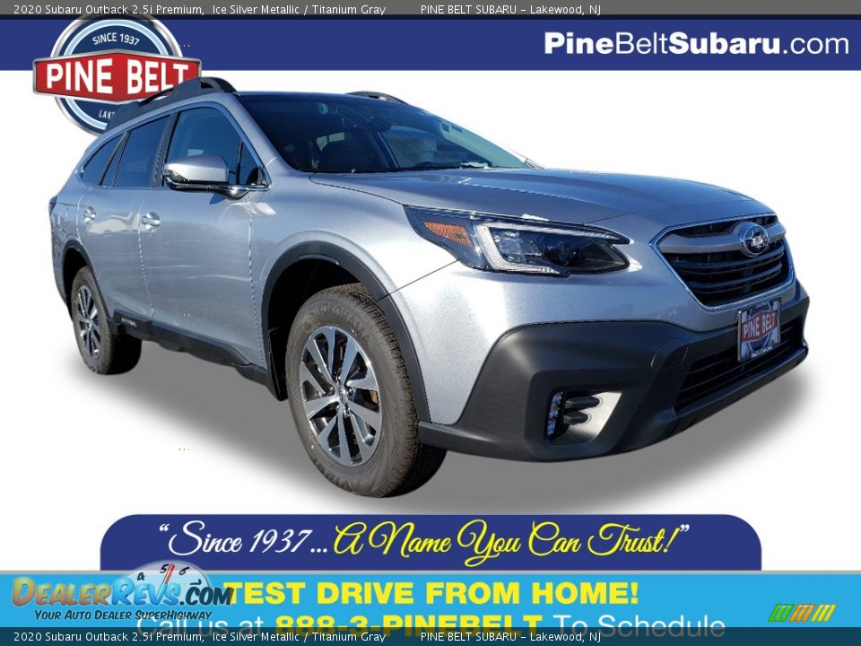 2020 Subaru Outback 2.5i Premium Ice Silver Metallic / Titanium Gray Photo #1