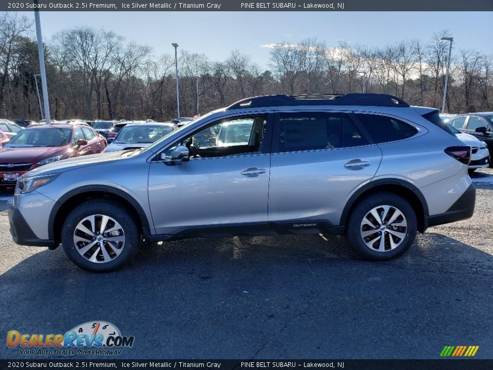 2020 Subaru Outback 2.5i Premium Ice Silver Metallic / Titanium Gray Photo #3