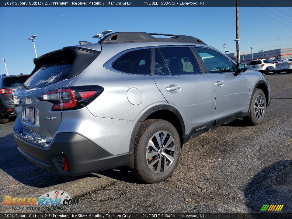 2020 Subaru Outback 2.5i Premium Ice Silver Metallic / Titanium Gray Photo #5