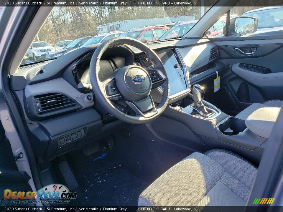 2020 Subaru Outback 2.5i Premium Ice Silver Metallic / Titanium Gray Photo #7