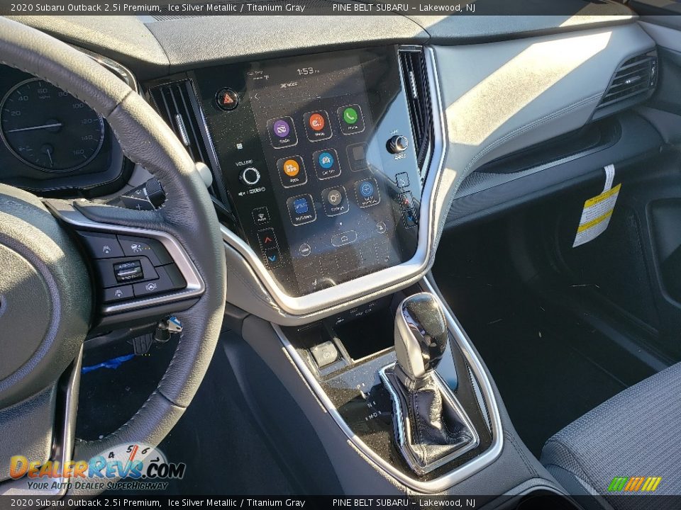 2020 Subaru Outback 2.5i Premium Ice Silver Metallic / Titanium Gray Photo #10