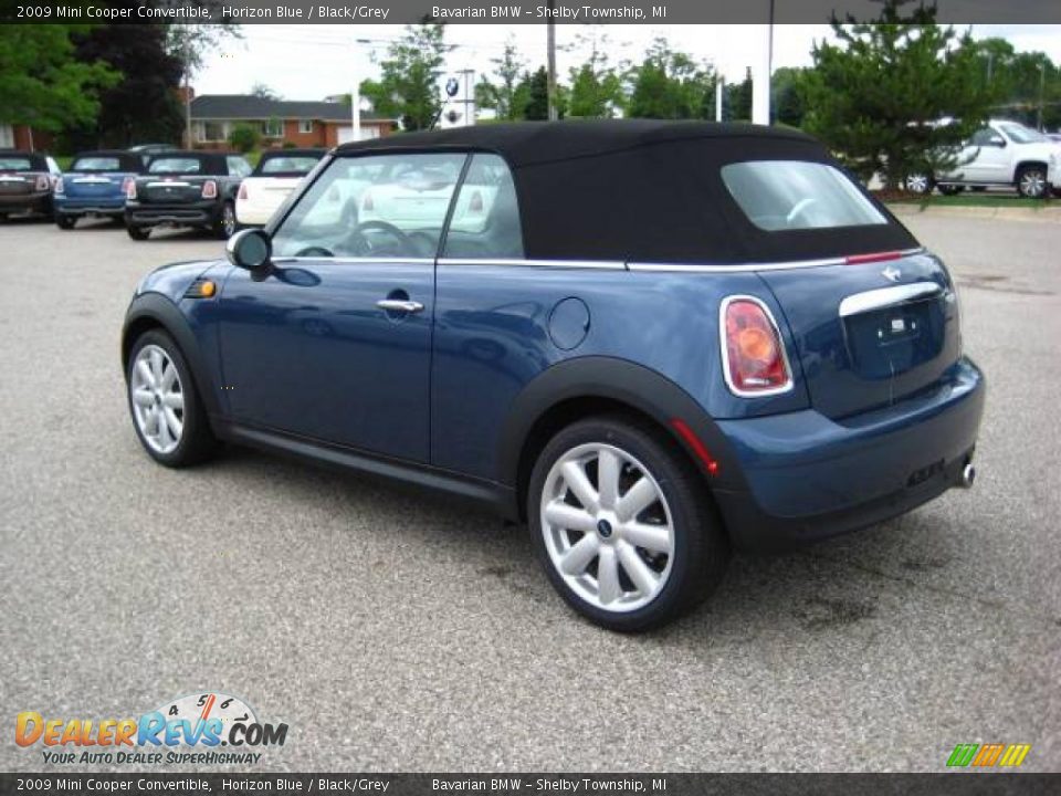 2009 Mini Cooper Convertible Horizon Blue / Black/Grey Photo #3