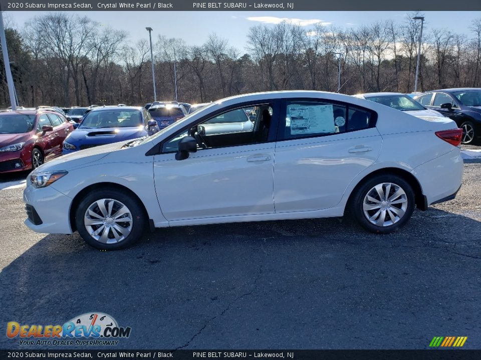 2020 Subaru Impreza Sedan Crystal White Pearl / Black Photo #3