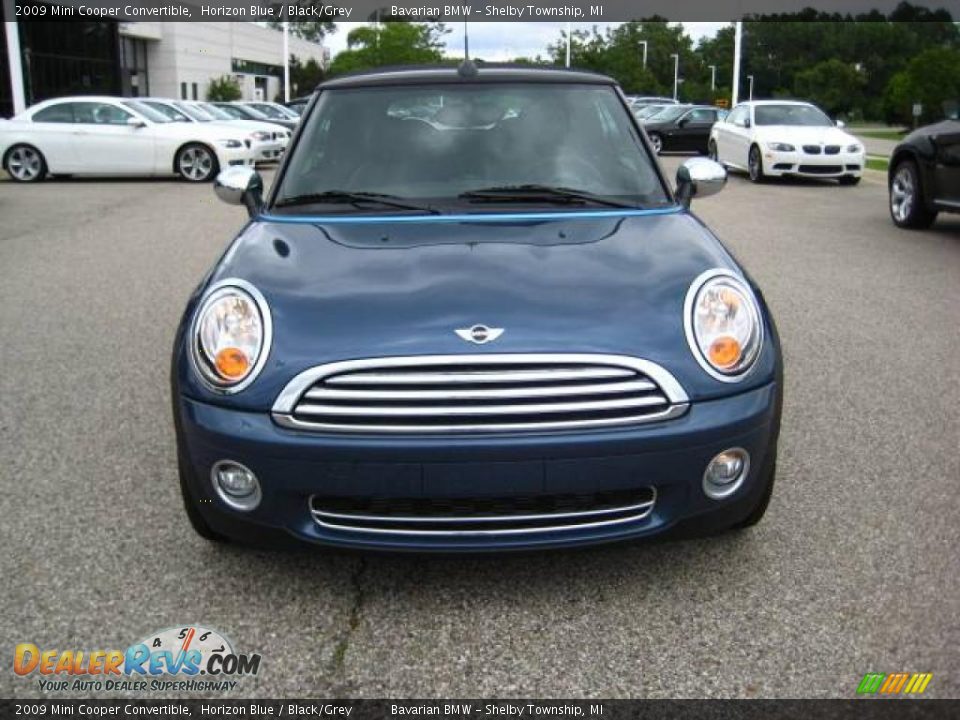 2009 Mini Cooper Convertible Horizon Blue / Black/Grey Photo #8