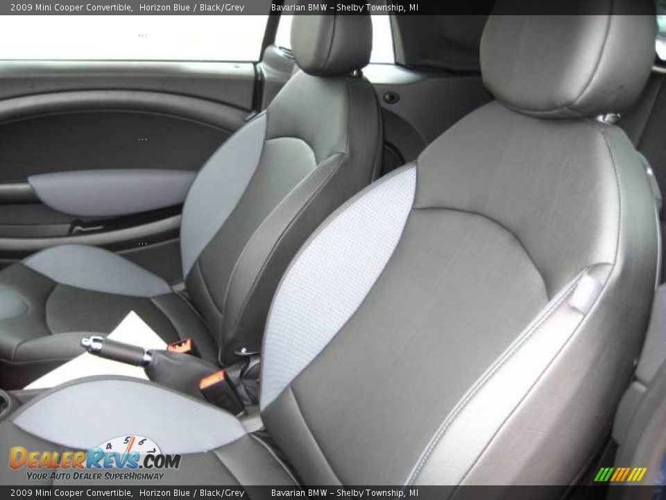 2009 Mini Cooper Convertible Horizon Blue / Black/Grey Photo #11