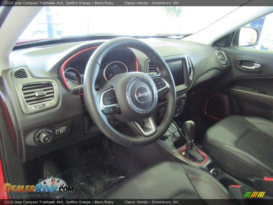 2019 Jeep Compass Trailhawk 4x4 Spitfire Orange / Black/Ruby Photo #27