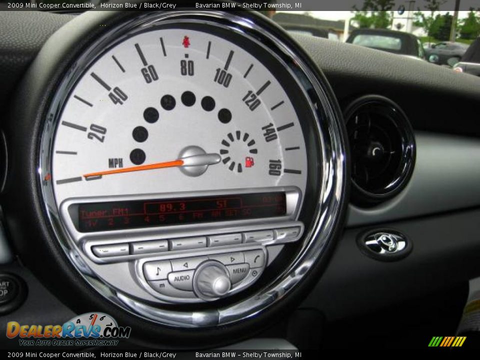 2009 Mini Cooper Convertible Horizon Blue / Black/Grey Photo #13