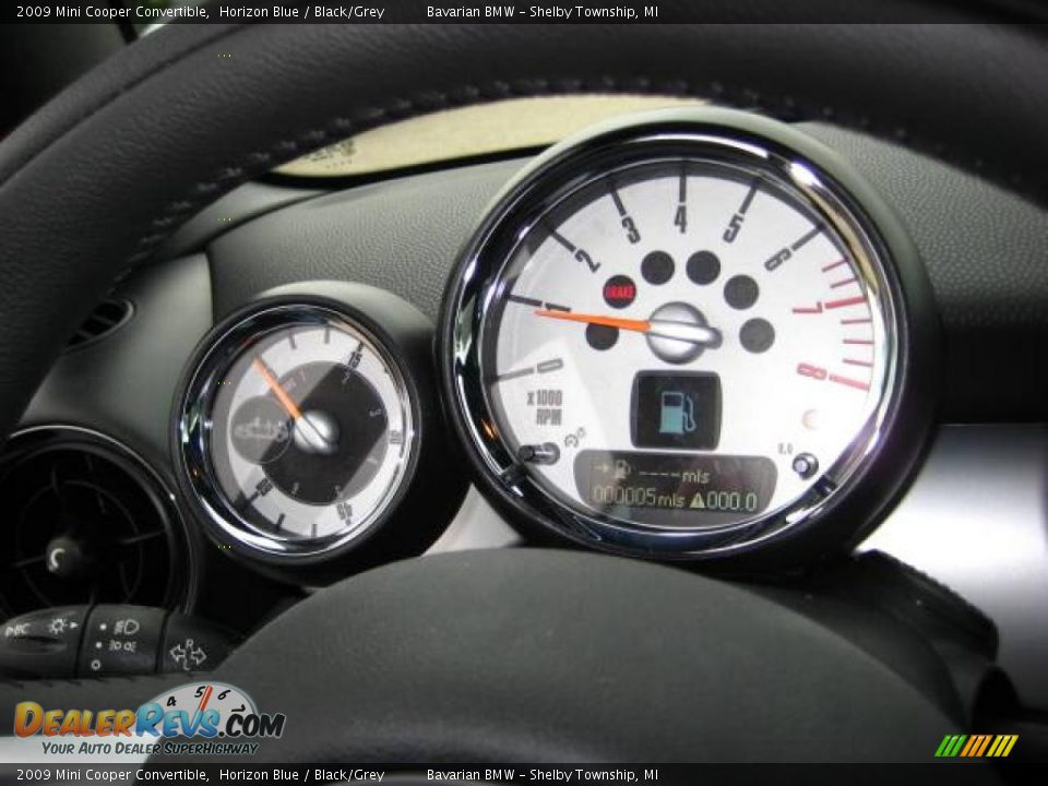 2009 Mini Cooper Convertible Horizon Blue / Black/Grey Photo #17