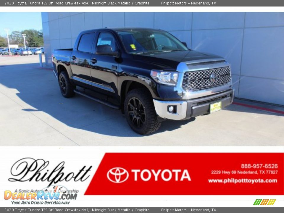 2020 Toyota Tundra TSS Off Road CrewMax 4x4 Midnight Black Metallic / Graphite Photo #1