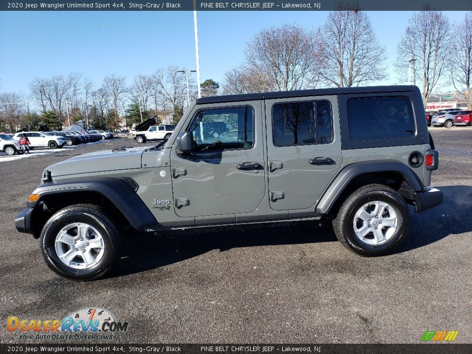 2020 Jeep Wrangler Unlimited Sport 4x4 Sting-Gray / Black Photo #3