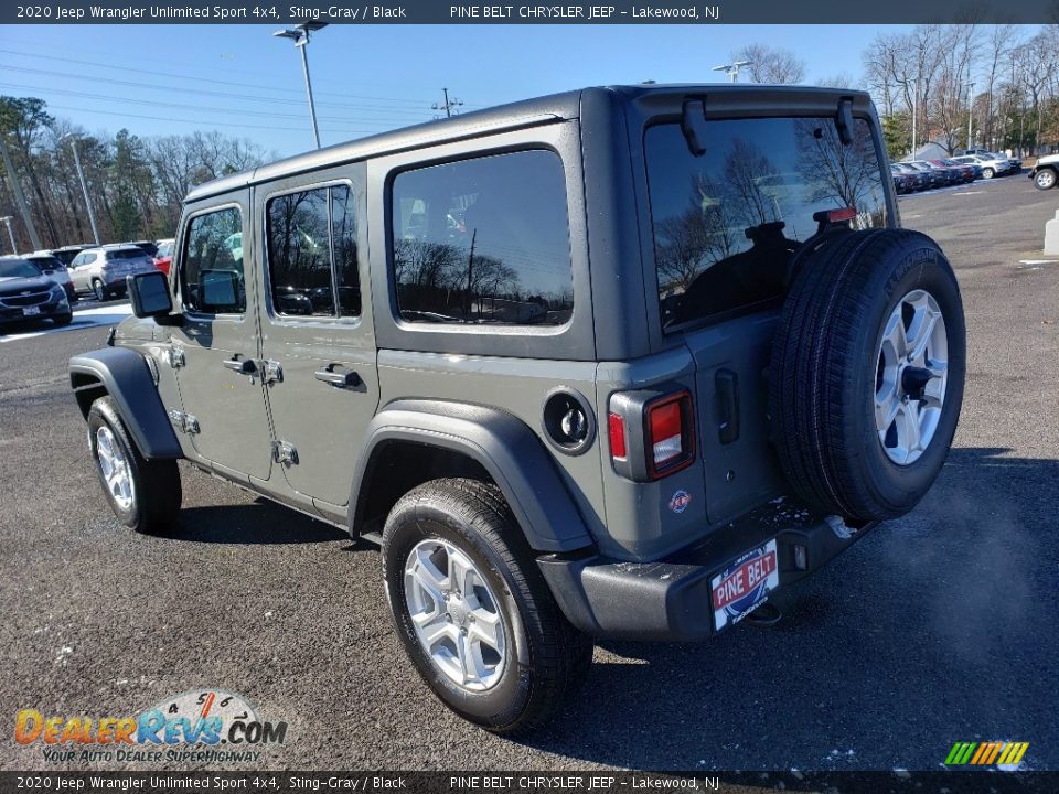 2020 Jeep Wrangler Unlimited Sport 4x4 Sting-Gray / Black Photo #4