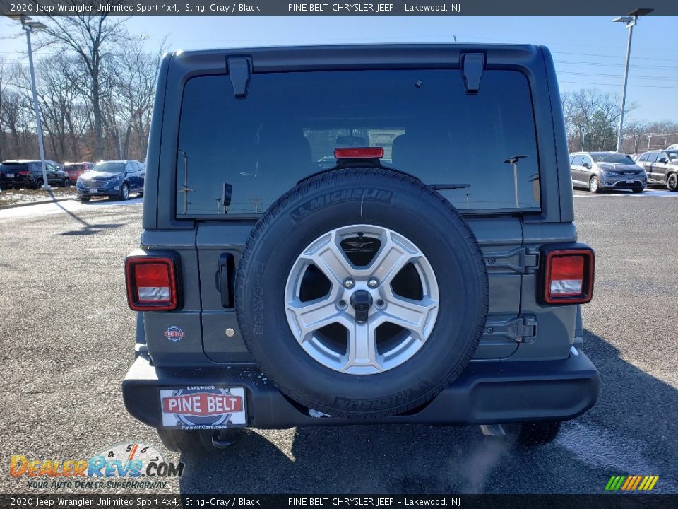 2020 Jeep Wrangler Unlimited Sport 4x4 Sting-Gray / Black Photo #5