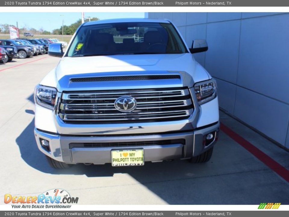 2020 Toyota Tundra 1794 Edition CrewMax 4x4 Super White / 1794 Edition Brown/Black Photo #3