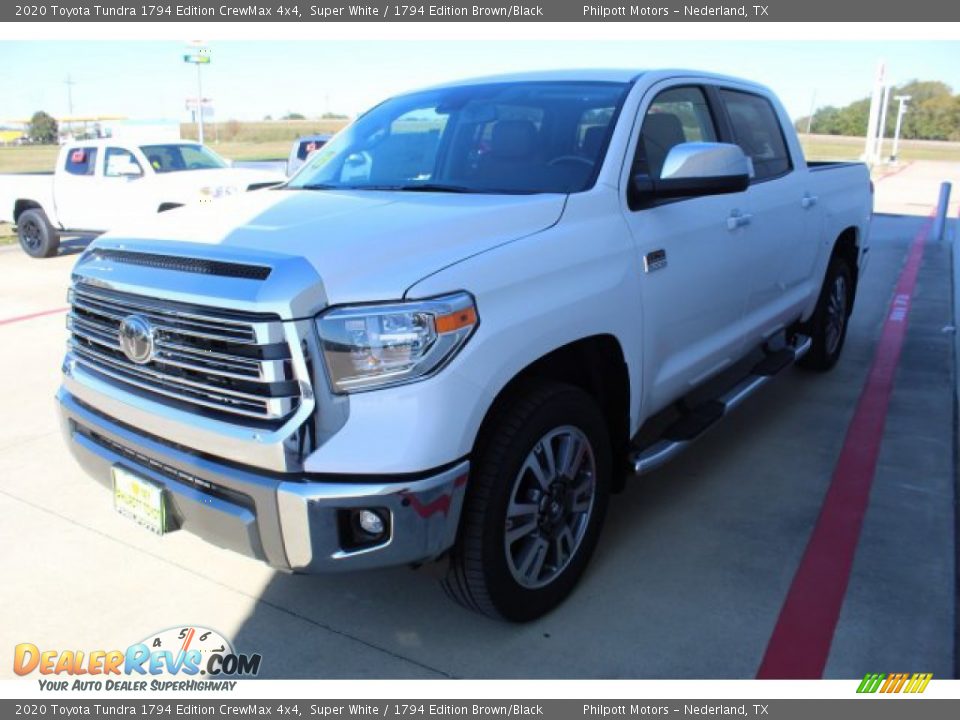 2020 Toyota Tundra 1794 Edition CrewMax 4x4 Super White / 1794 Edition Brown/Black Photo #4