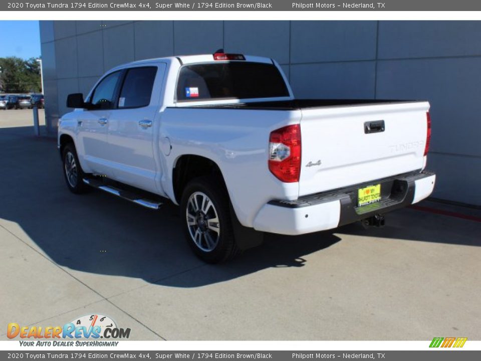 2020 Toyota Tundra 1794 Edition CrewMax 4x4 Super White / 1794 Edition Brown/Black Photo #6