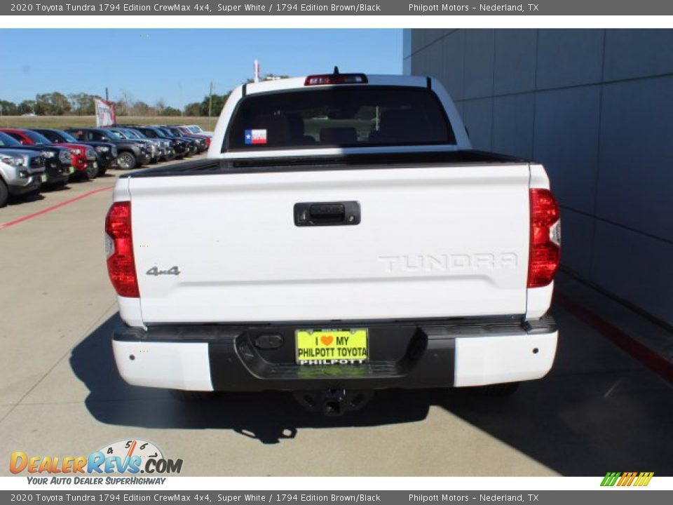 2020 Toyota Tundra 1794 Edition CrewMax 4x4 Super White / 1794 Edition Brown/Black Photo #7