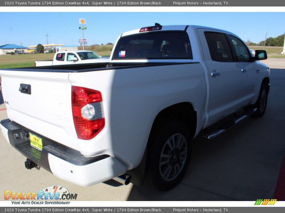 2020 Toyota Tundra 1794 Edition CrewMax 4x4 Super White / 1794 Edition Brown/Black Photo #8
