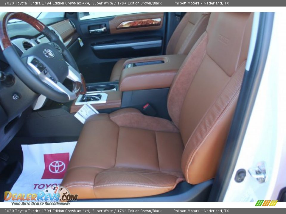 2020 Toyota Tundra 1794 Edition CrewMax 4x4 Super White / 1794 Edition Brown/Black Photo #10