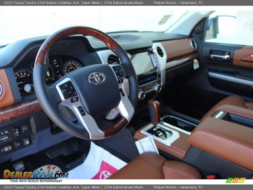 2020 Toyota Tundra 1794 Edition CrewMax 4x4 Super White / 1794 Edition Brown/Black Photo #12