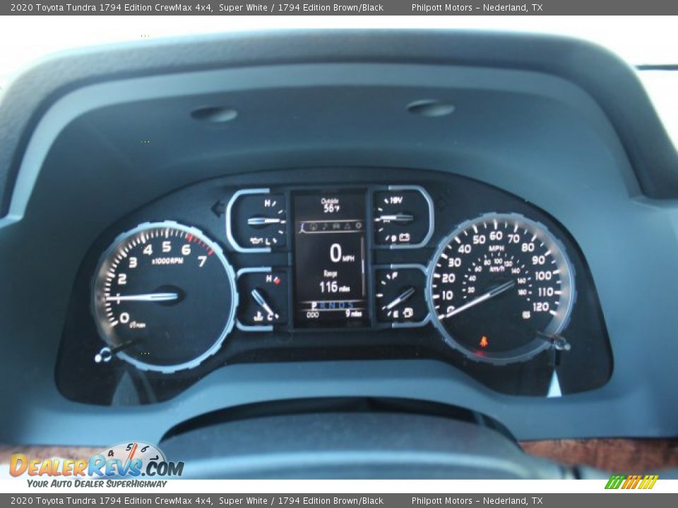 2020 Toyota Tundra 1794 Edition CrewMax 4x4 Super White / 1794 Edition Brown/Black Photo #16