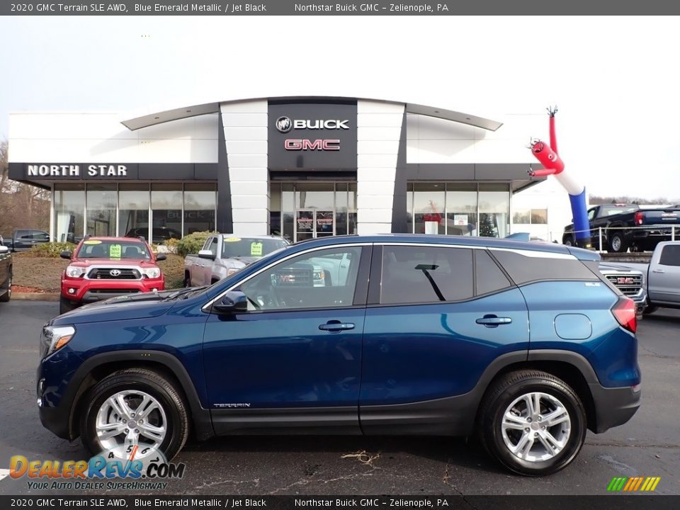 2020 GMC Terrain SLE AWD Blue Emerald Metallic / Jet Black Photo #1