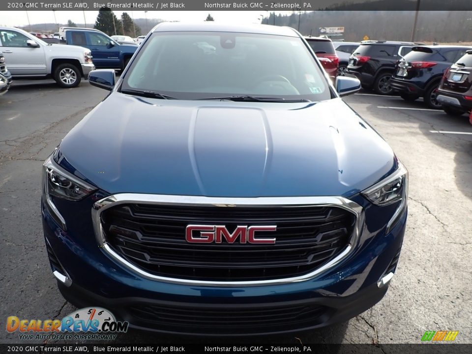 2020 GMC Terrain SLE AWD Blue Emerald Metallic / Jet Black Photo #3