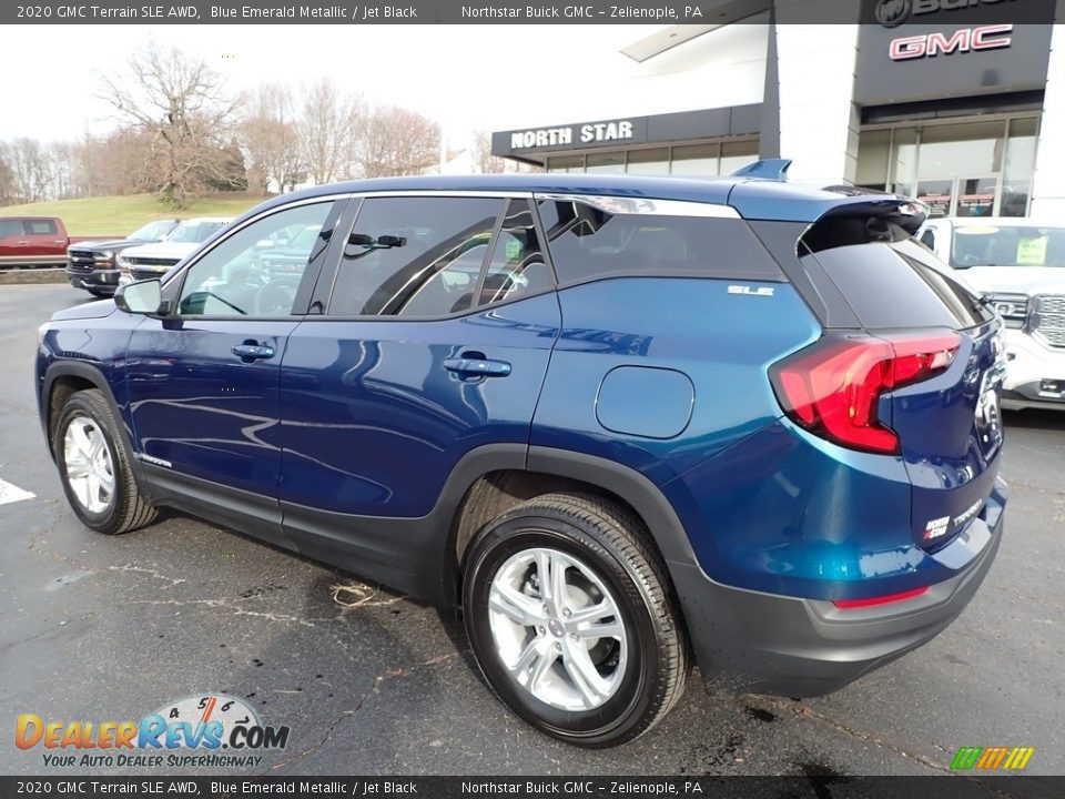 2020 GMC Terrain SLE AWD Blue Emerald Metallic / Jet Black Photo #12