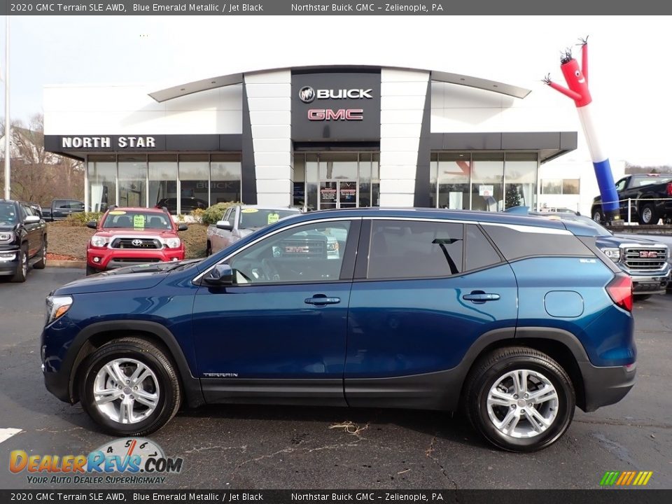 2020 GMC Terrain SLE AWD Blue Emerald Metallic / Jet Black Photo #13