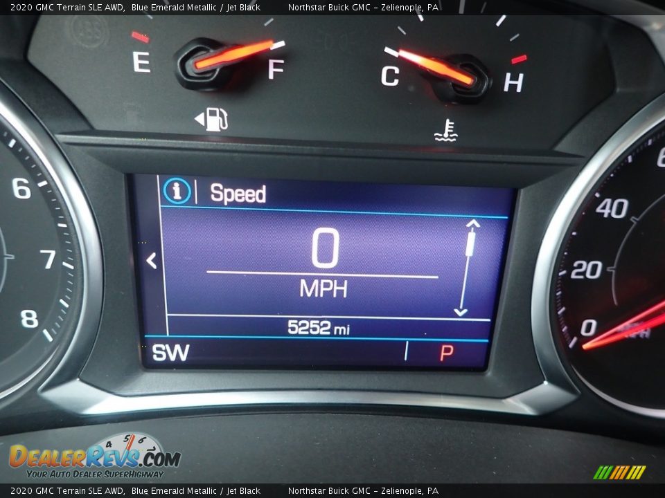 2020 GMC Terrain SLE AWD Blue Emerald Metallic / Jet Black Photo #30