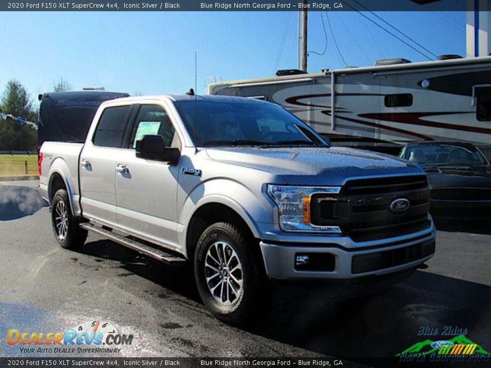 2020 Ford F150 XLT SuperCrew 4x4 Iconic Silver / Black Photo #7