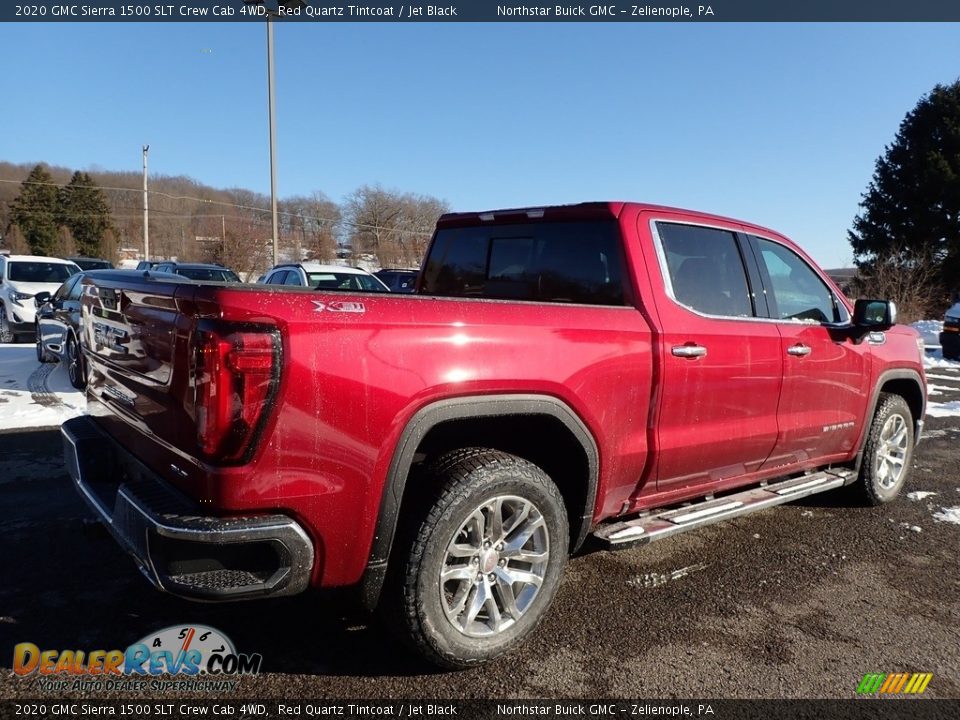 2020 GMC Sierra 1500 SLT Crew Cab 4WD Red Quartz Tintcoat / Jet Black Photo #6