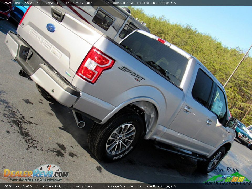 2020 Ford F150 XLT SuperCrew 4x4 Iconic Silver / Black Photo #33