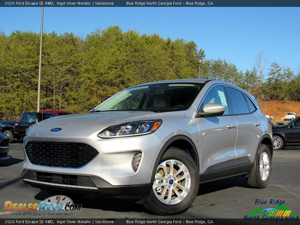 2020 Ford Escape SE 4WD Ingot Silver Metallic / Sandstone Photo #1