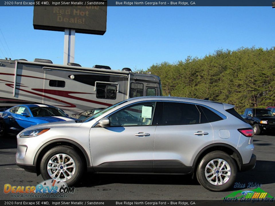 2020 Ford Escape SE 4WD Ingot Silver Metallic / Sandstone Photo #2