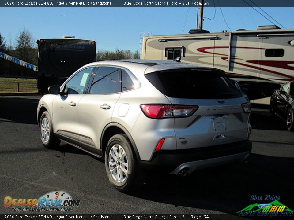 2020 Ford Escape SE 4WD Ingot Silver Metallic / Sandstone Photo #3
