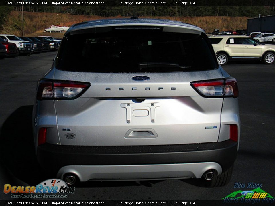 2020 Ford Escape SE 4WD Ingot Silver Metallic / Sandstone Photo #4