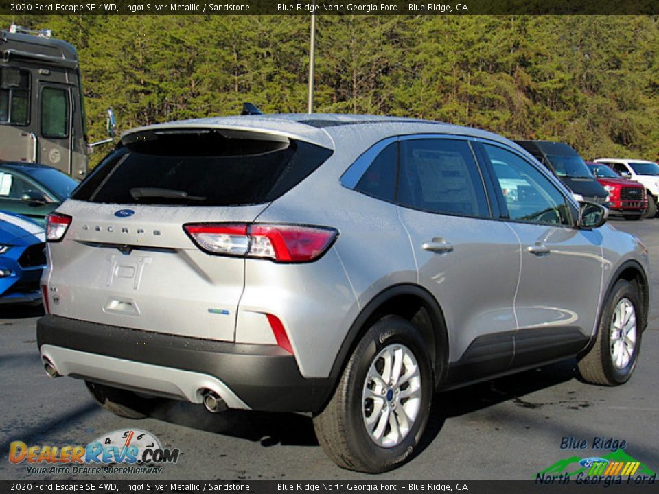 2020 Ford Escape SE 4WD Ingot Silver Metallic / Sandstone Photo #5