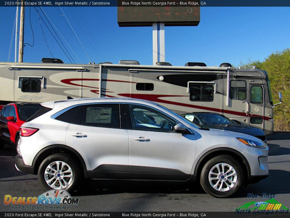 2020 Ford Escape SE 4WD Ingot Silver Metallic / Sandstone Photo #6